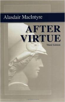 cover for Ethics of After Virtue by MacIntyre