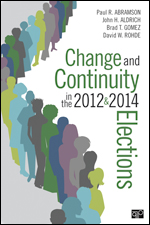 cover for Change and Continuity in the 2012 and 2014 Elections by Paul R. Abramson et. al.