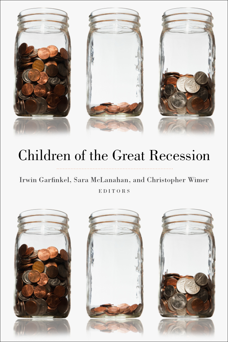 cover for Children of the Great Recession edited by Irwin Garfinkel, Sara McLanahan. Christopher Wimer