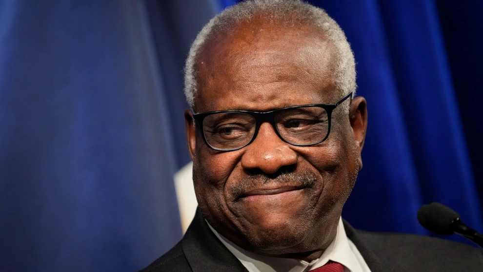 cover for Clarence Thomas Wants to End Marriage Equality. He Has Two Different Strategies to Do It. by Pema Levy