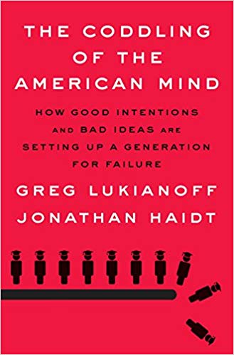cover for The Coddling of the American Mind: How Good Intentions and Bad Ideas Are Setting Up a Generation for Failure by Greg Lukianoff and Jonathan Haidt