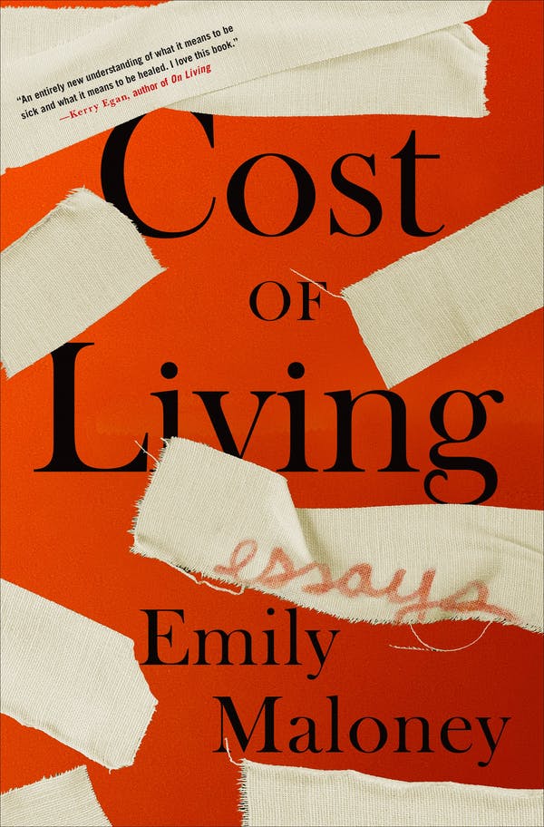 cover for Cost of Living: Essays by Emily Maloney