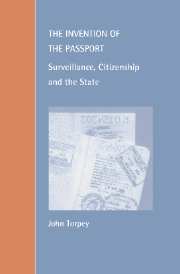 cover for The Invention of the Passport by John Torpey