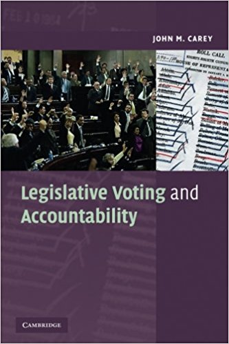cover for Legislative Voting and Accountability by John M. Carey