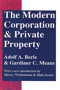 cover for The Modern Corporation and Private Property by Adolf Berle and Gardiner Means