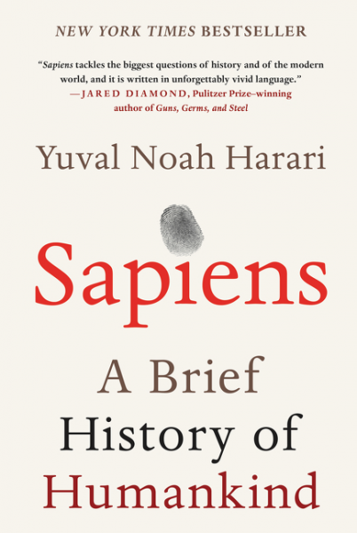 cover for Sapiens: A Brief History of Humankind by Yuval Noah Harari