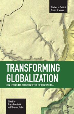 cover for Transforming Globalization: Challenges and Opportunities in the Post 9/11 Era edited by Bruce Podobnik and Thomas Reifer
