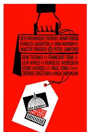 cover for Advise and Consent, a film directed by Otto Preminger