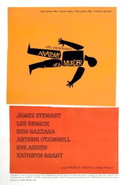 cover for Anatomy of a Murder, a film directed by Otto Preminger