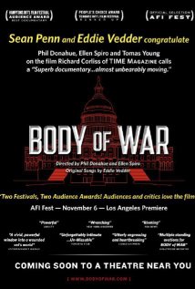 cover for Body of War, a film directed by Ellen Spiro and Phil Donahue