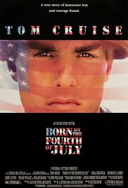 cover for Born on the Fourth of July, a film directed by Oliver Stone