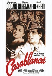 cover for Casablanca, a film directed by Michael Curtiz