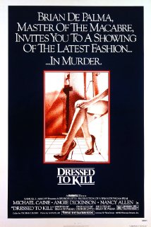 cover for Dressed to Kill, a film directed by Brian De Palma