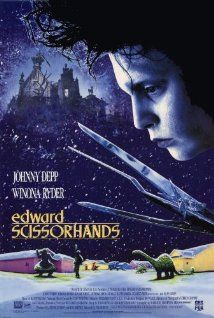 cover for Edward Scissorhands, a film directed by Tim Burton