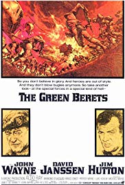 cover for The Green Berets, a film directed by Ray Kellogg and John Wayne