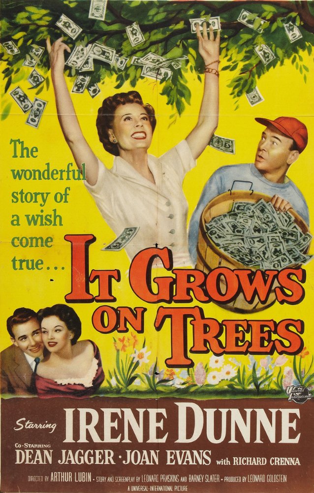 cover for It Grows on Trees, a film directed by Arthur Lubin