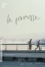 cover for La Promesse, a film directed by Jean-Pierre Dardenne and Luc Dardenne