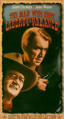 cover for The Man Who Shot Liberty Valance, a film directed by John Ford