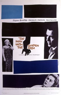 cover for Man With the Golden Arm, a film directed by Otto Preminger