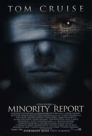 cover for Minority Report, a film directed by Steven Spielberg