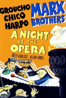 cover for A Night at the Opera, a film directed by Sam Wood