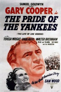 cover for The Pride of the Yankees, a film directed by Sam Wood
