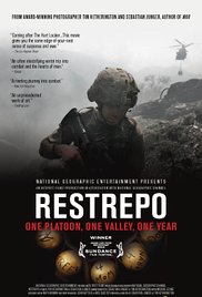 cover for Restrepo, a film directed by Tim Hetherington and Sebastian Junger