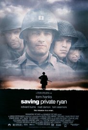 cover for Saving Private Ryan, a film directed by Steven Spielberg
