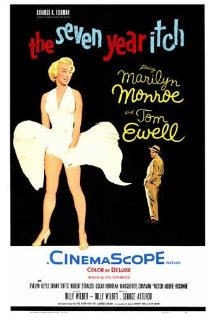 cover for The Seven Year Itch, a film directed by Billy Wilder