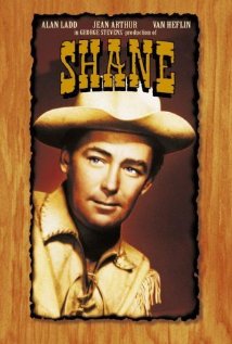 cover for Shane, a film directed by George Stevens