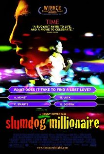 cover for Slumdog Millionaire, a film directed by Danny Boyle and Loveleen Tandan