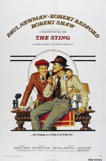 cover for The Sting, a film directed by George Roy Hill
