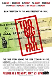 cover for Too Big to Fail, a film directed by Curtis Hanson