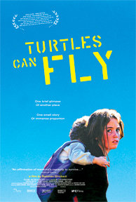 cover for Turtles Can Fly, a film directed by Bahman Ghobadi