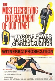 cover for Witness for the Prosecution, a film directed by Billy Wilder