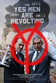 cover for The Yes Men Are Revolting, a film directed by Andy Bichlbaum, Mike Bonanno and Laura Nix