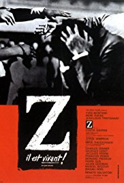 cover for Z, a film directed by Costa-Gavras